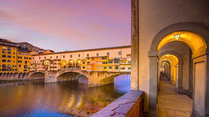 Ponte Vecchio over the Arno River in Florence